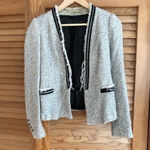 Zara tweed nubby jacket